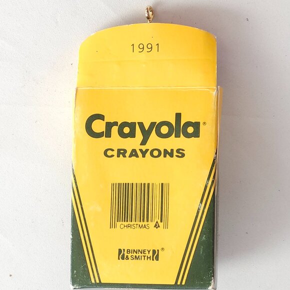 CUTE RETRO 1991 Hallmark Keepsake Crayola Christmas Ornament - Picture 2 of 2